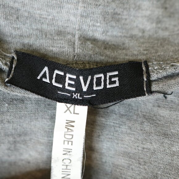 AceVog Wrap Top Cardigan Kimono Long Sleeve Heather Gray - Picture 8 of 9